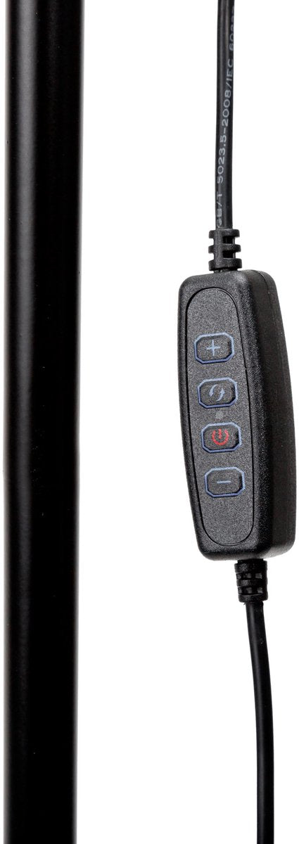 Platinet Signus LED Vloerlamp - Staanlamp Woonkamer - Lamp Slaapkamer - Dimbaar - 150cm