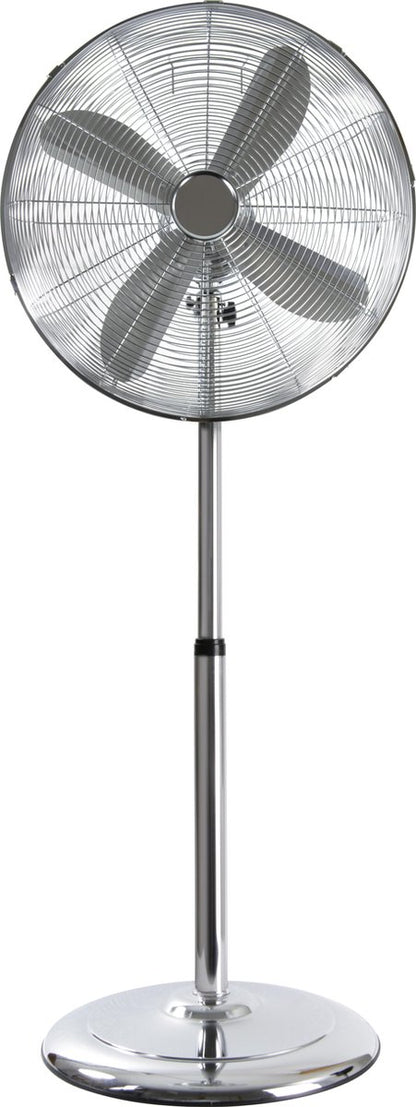 NORDIC HOME FT-562 Metalen vloerventilator met 3 standen - 450 mm - Zilver