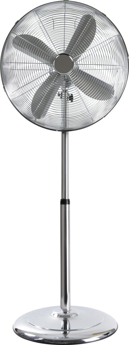 NORDIC HOME FT-562 Metal Floor Fan with 3 Speeds - 450 mm - Silver