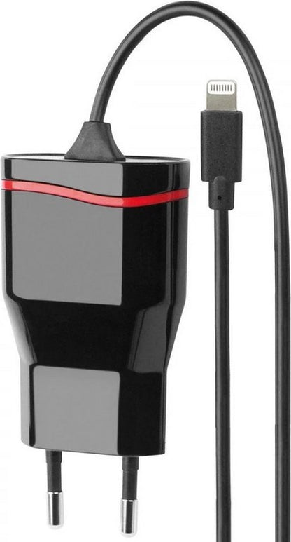 Fontastic 461873 AC Charger - Lightning connector - MFi - 1A - 5 W - Black