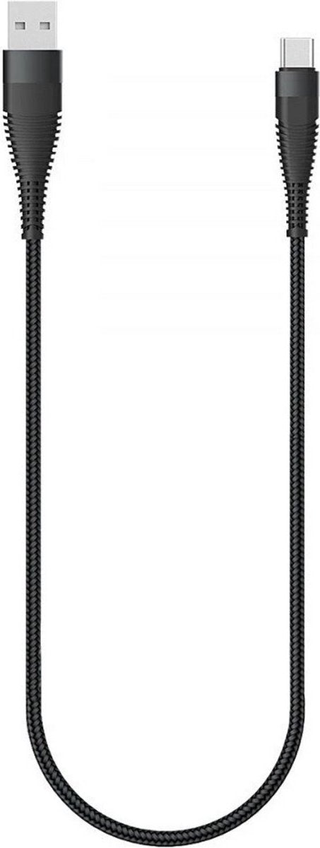 Fontastic 260810 Kabel USB-A 2.0 Male naar USB Type-C Male - 50 cm - Zwart