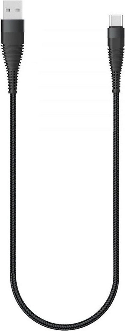 Fontastic 260827 Kabel USB-A 2.0 Male naar USB Type-C Male - 150 cm - Zwart