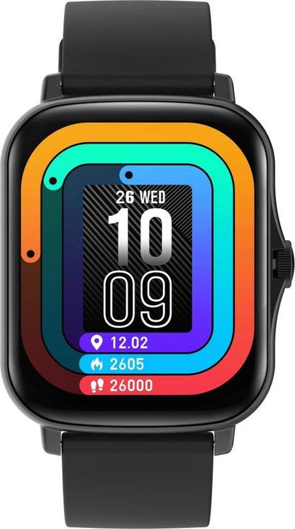 Fontastic 260322 Smartwatch/Sportwatch - App Geschikt voor iOS en Android - IP67 - Zwart