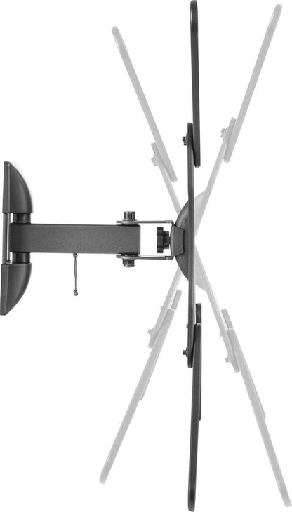 DELTACO OFFICE ARM-0254, Free Tilting, Rotatable, TV Bracket, 23"- 55 inch, max. 30 kg, black