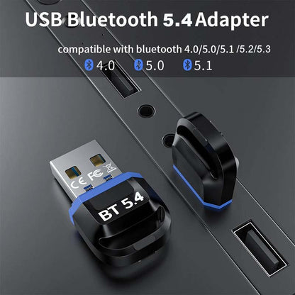 NÖRDIC USB Bluetooth Adapter - Dongle - Suitable for PC, Smartphone, Headset - Windows 11/10/8.1