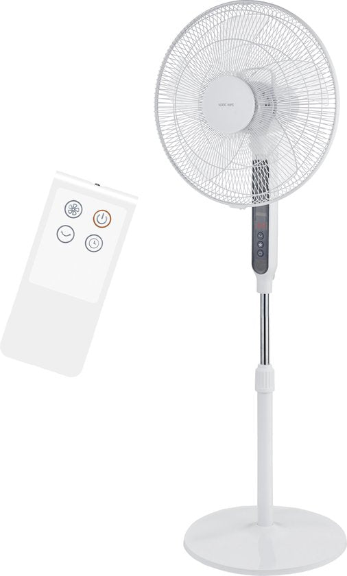 Nordic Home FT-529 Vloerventilator met afstandsbediening - Wit
