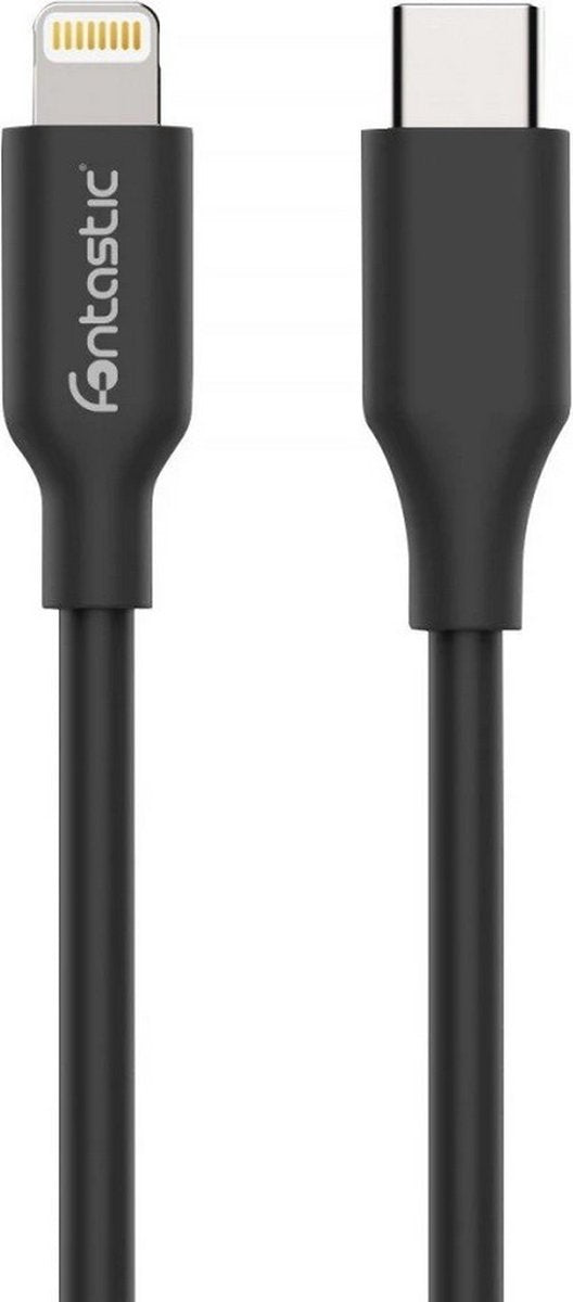Fontastic 462009 Charging/Data Cable USB Type-C to Lightning - Suitable for Fast Charge - 1.2 m - Black