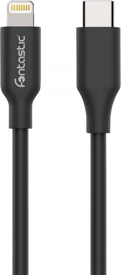 Fontastic 462009 Charging/Data Cable USB Type-C to Lightning - Suitable for Fast Charge - 1.2 m - Black