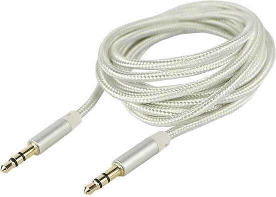 Fontastic 239717 3.5mm to 3.5mm Audio Cable - 1.5m - Silver