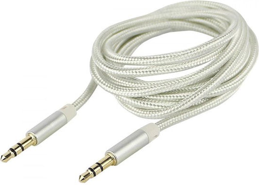 Fontastic 239717 3.5mm naar 3.5mm Audio kabel - 1.5m - Zilver