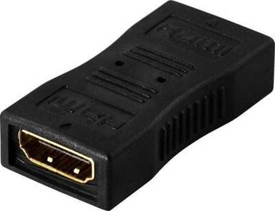 Deltaco HDMI-12 HDMI 19-pin HDMI 19-pin Black cable adapter/extension piece