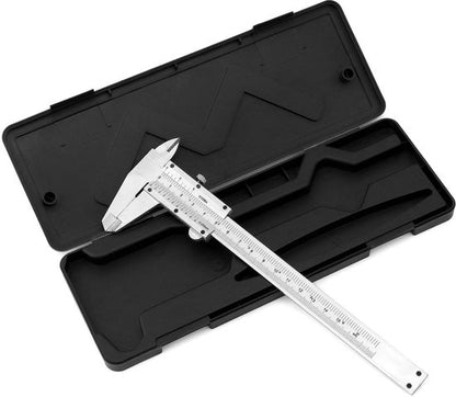 RVS Schuifmaat Hoge Precisie 6"/150 mm 005 mm/1/128" Tolerantie met Borgschroef