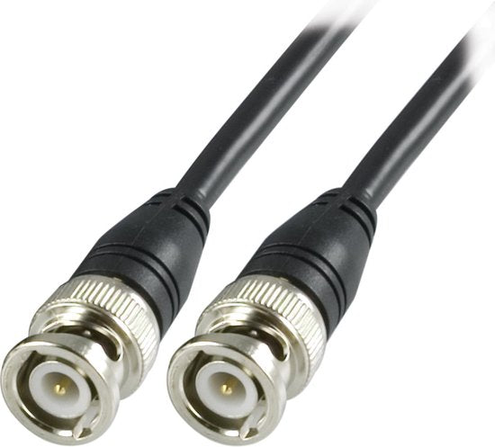DELTACO DEL-138, Krimp connector coaxkabel, BNC, M-M RG58, 10m