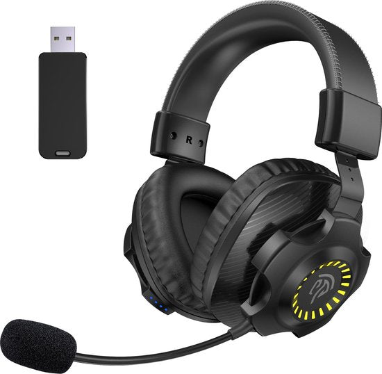 EasySMX VG-C026 Over-ear gaming headset met microfoon - Draadloos - Zwart