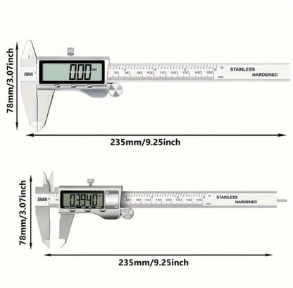 Digitale Schuifmaat 150mm - Rvs - Extra batterijen - Opbergcase