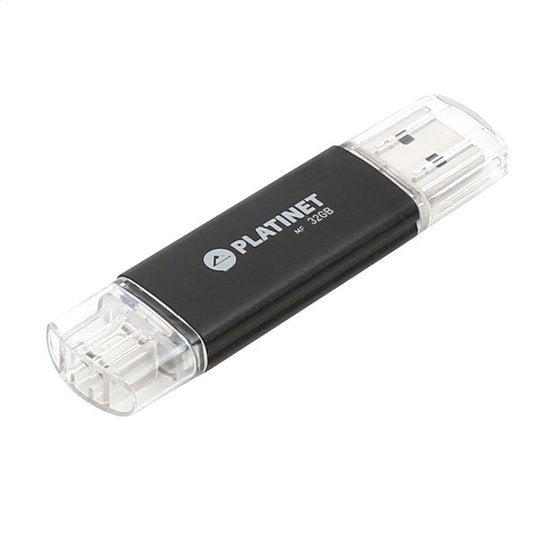 Platinet PMFA64B USB flash drive 64 GB USB Type-A / Micro-USB 2.0 Zwart
