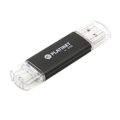 Platinet PMFA64B USB flash drive 64 GB USB Type-A / Micro-USB 2.0 Zwart
