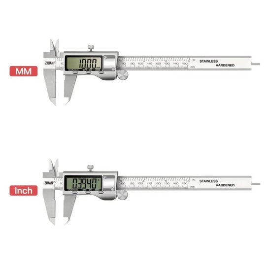 Digitale Schuifmaat 150mm - Rvs - Extra batterijen - Opbergcase