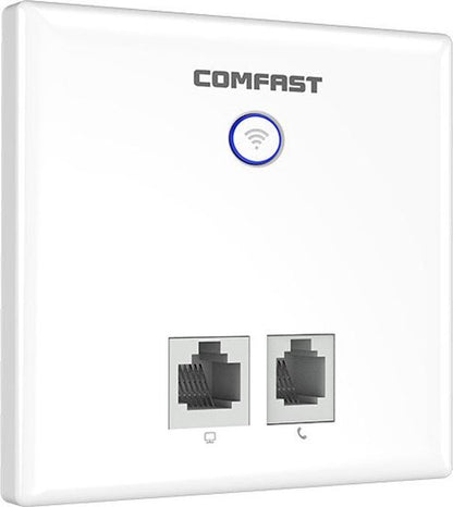 COMFAST CF-E537AC  WIFI telefoon/internet-wandcontact POE inbouw, 750Mbps Dual Band Wireless Router Repeater