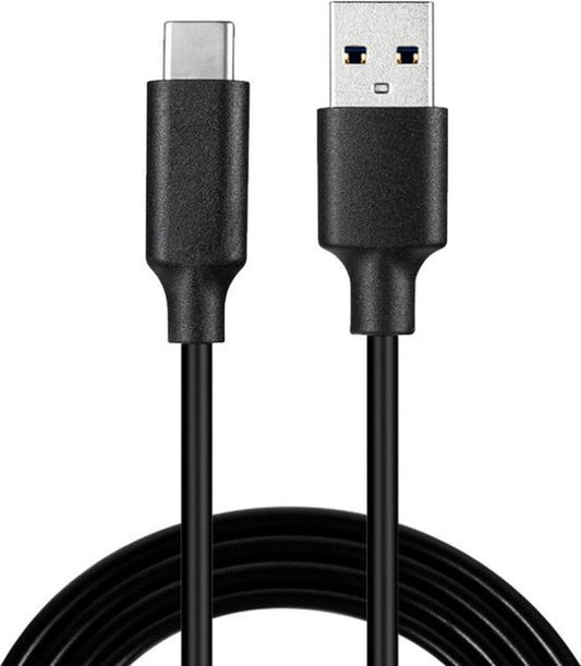 NÖRDIC USBC-N1002 USB-C naar USB-A kabel - 480 MBps - 1m - Zwart