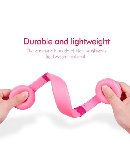 EasySMX KM-PINK, Kids Headphones with Volume Limit, Headphones for iPod, iPad, iPhone, Android and Mobile Phones, Pink