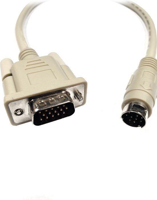 DELTACO AV-21 - MD9M to HD15M cable, Multimedia adapter, 32 cm