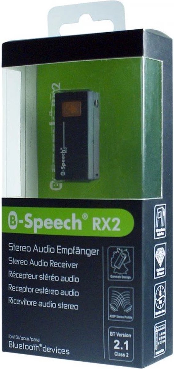 Fontastic ADUSBDORX2 Bluetooth Audio-receiver - Rx2 - 3,5mm Jack - Zwart
