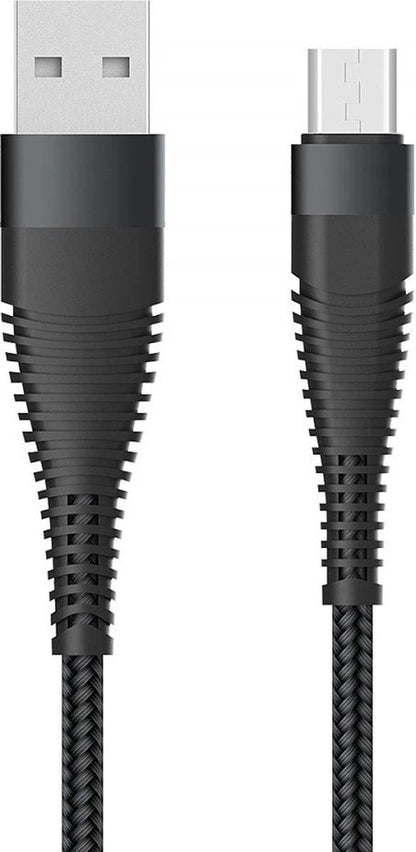 Fontastic 260797 Cable USB-A 2.0 Male to Micro USB - 2.5 meters - Black