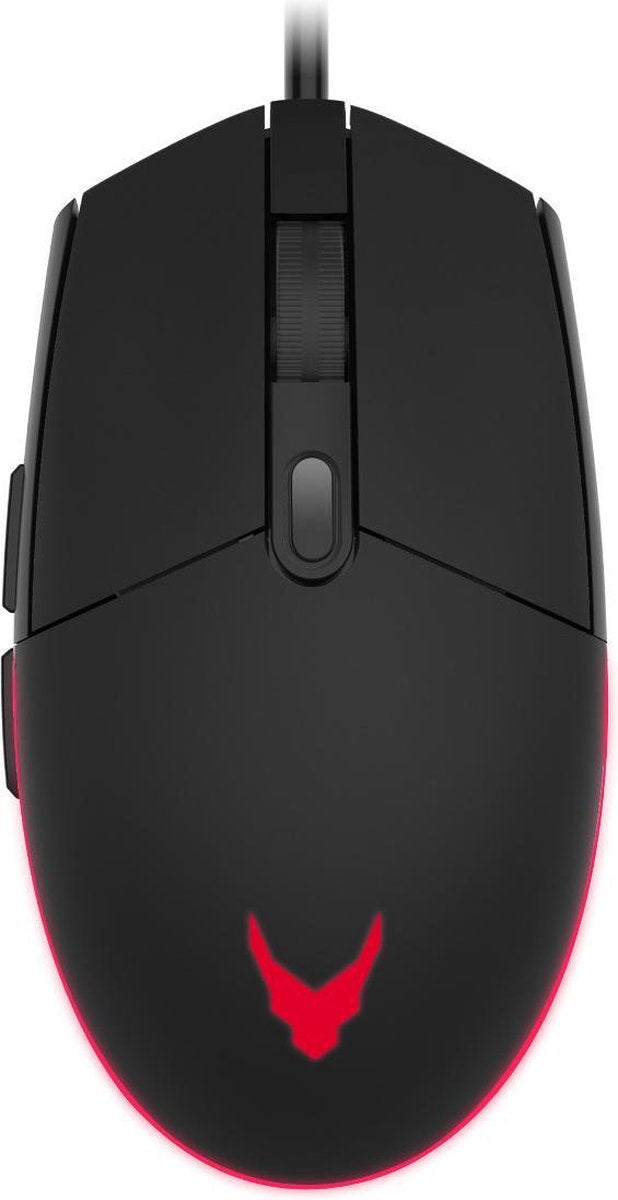Varr VSETMPX5 - Gaming set - USB mouse with mouse pad - USB mouse 1000, 1600, 2400, 3200 dpi adjustable - 7 color LED lighting - mouse pad 295 x 210 x 2 mm - Black