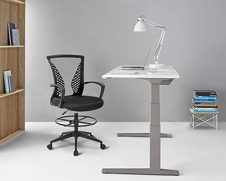 Best Office OC-20DF2-Black Bureau Stoel - Home & Office Chair - Tot 113 KG - Ergonomisch - Zwart