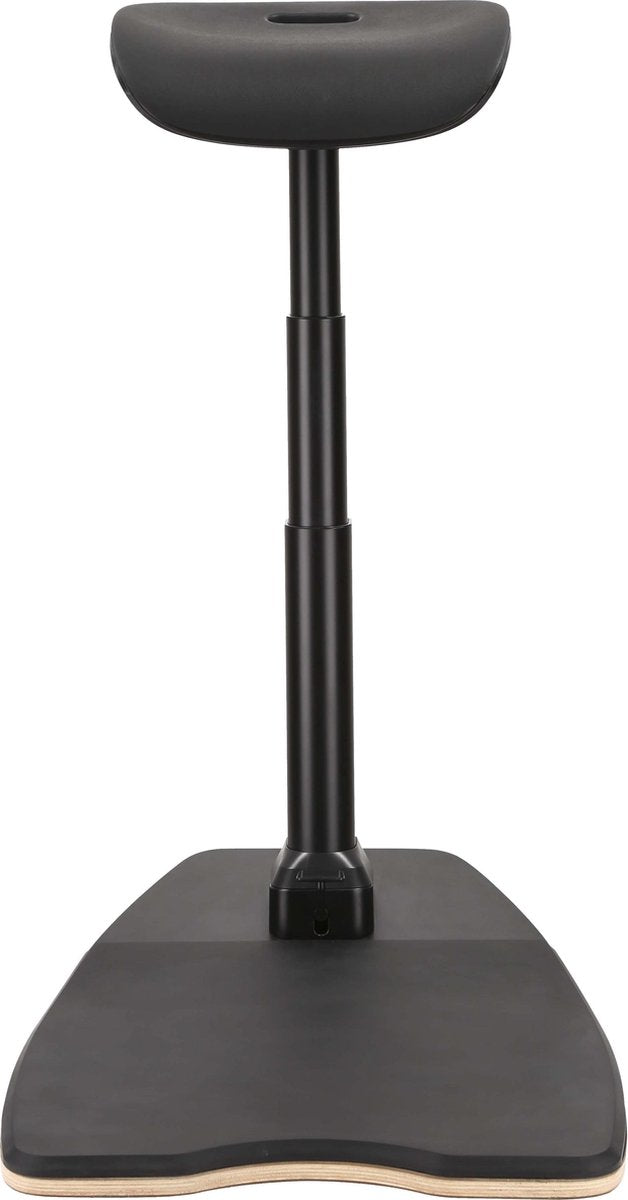 DELTACO OFFICE DELO-0302, Ergonomic chair with integrated anti-slip mat, adjustable, sit-stand chair, Black
