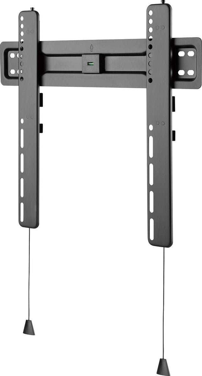 DELTACO OFFICE ARM-0150, Fixed TV bracket with spirit level, 32"-55 inch, max. 35 kg, black