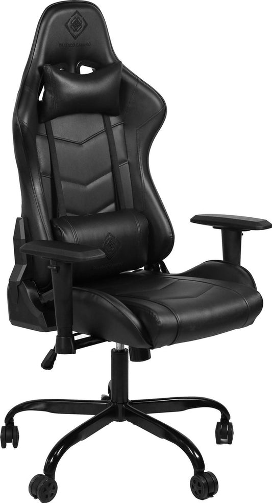 DELTACO GAM-096 Gaming stoel in kunstleder - met nek- en rugkussen - Zwart