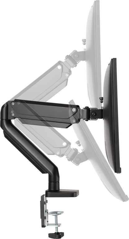 Deltaco ARM-0350 flat panel desk mount 81.3 cm (32") Clamp/grommet Black
