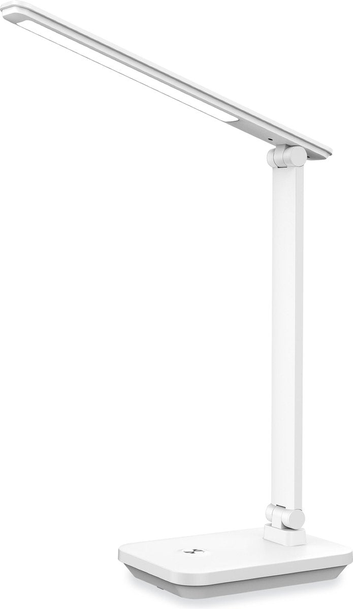 Platinet PDL6731W LED bureaulamp 5W met ingebouwde oplaadbare batterij Wit