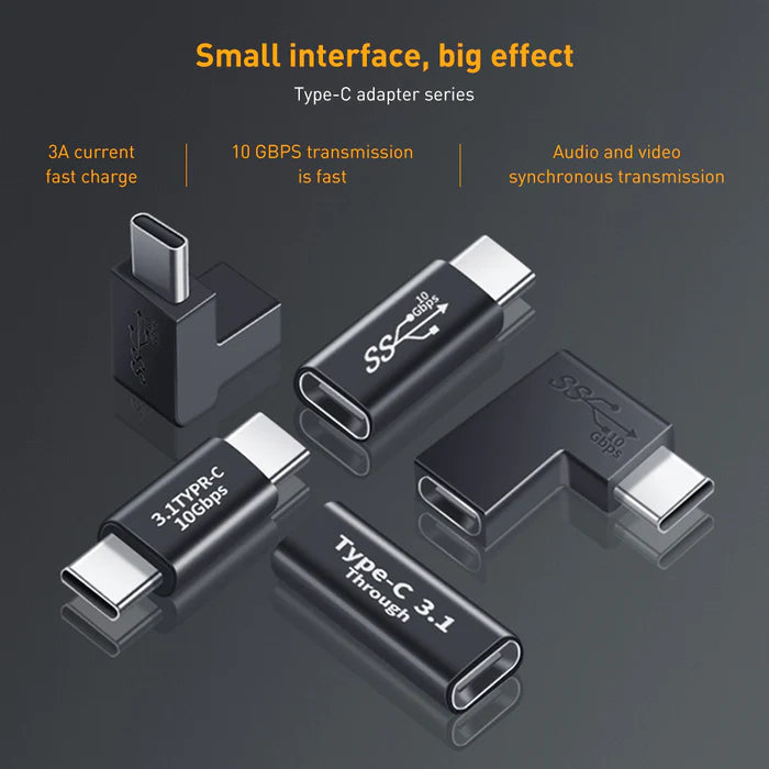NÖRDIC USBC-MF - USB-C 3.1 Mannelijk naar USB-C 3.1 Vrouwelijk adapter