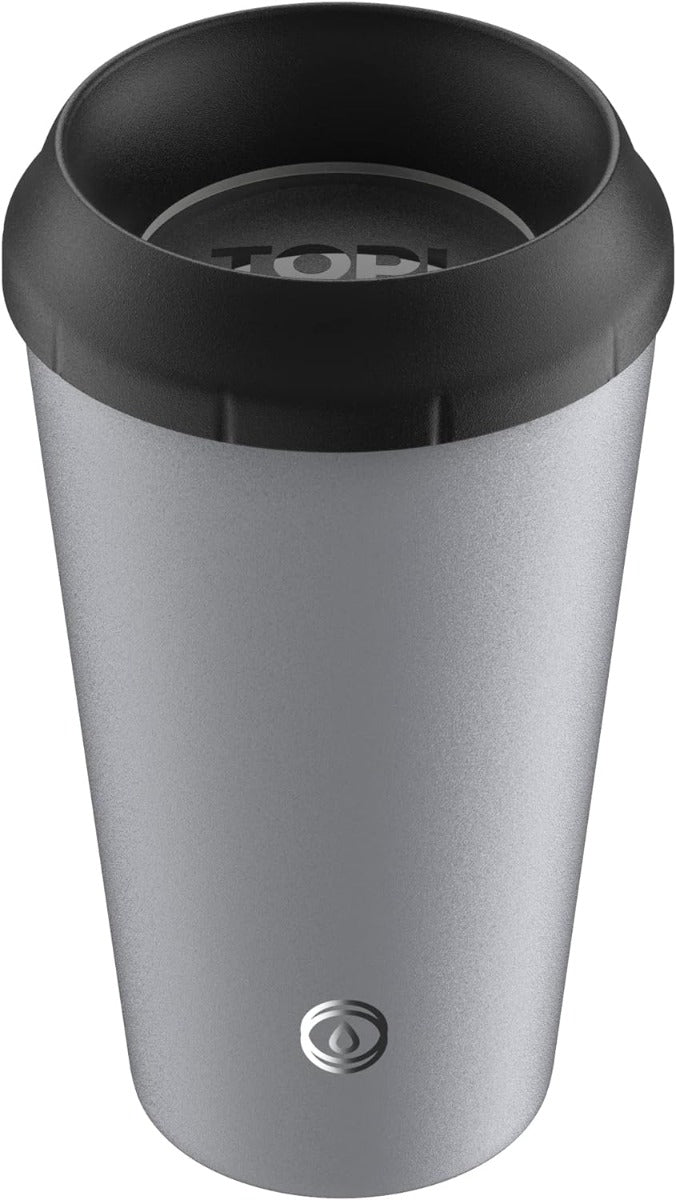 TOPL TPL12SG Leak-proof Thermos Cup - Vacuum Insulated - Stainless Steel - With Smart Lid - 355 ML - Gray