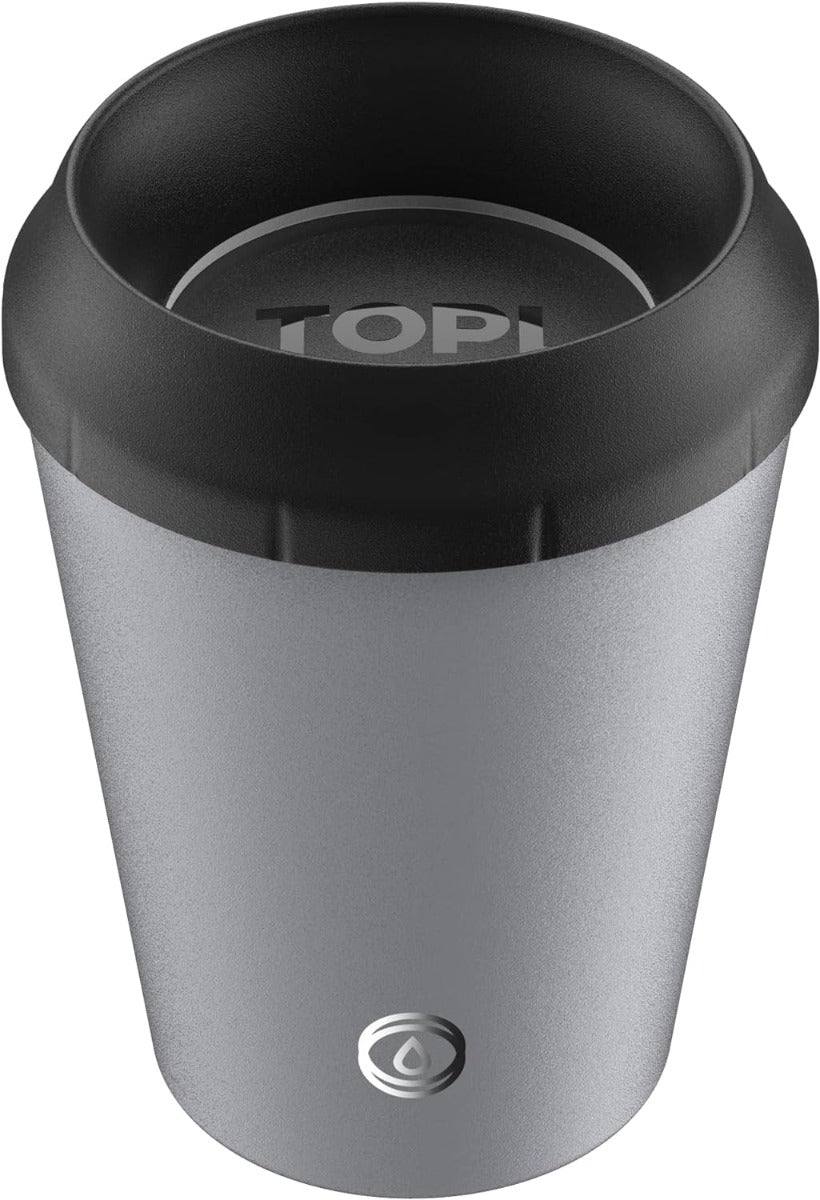 TOPL TPL8SG Leak-proof Thermos Cup - Vacuum Insulated - Stainless Steel - With Smart Lid - 236 ML - Gray