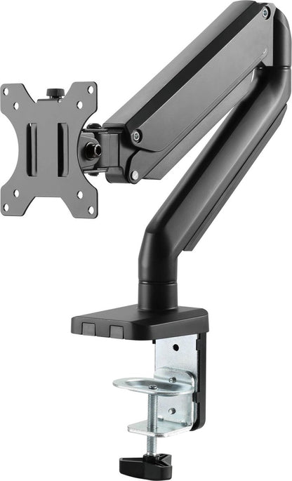 Deltaco ARM-0350 flat panel desk mount 81.3 cm (32") Clamp/grommet Black