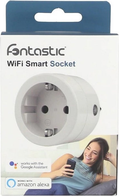 Fontastic 256486 Smart Plug - Wi-FI - 3680 Watt - Wit
