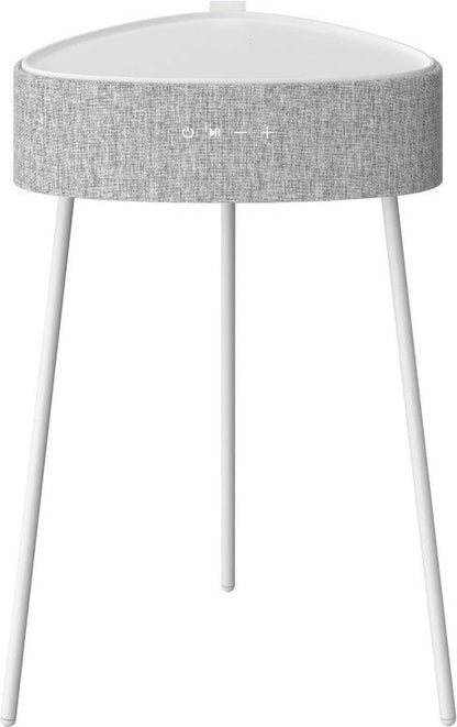 Fontastic 255205 Wireless speaker table design - Bluetooth 5.0 - White/Beige