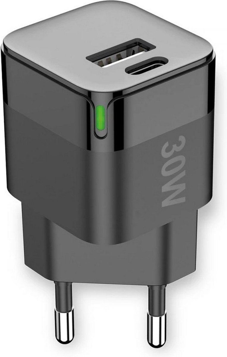 Fontastic 261350 Charger USB-A to USB-C - Fast Charger - 30W - Black