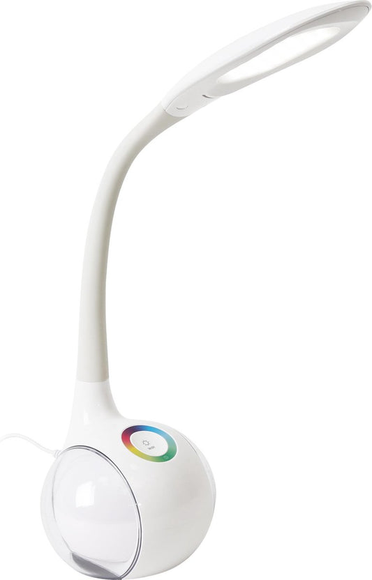 PLATINET PDL20W LED Bureaulamp Modern met kleuren nachtlampje - Wit