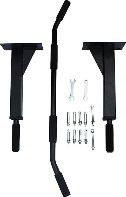 FDW AS8109 Pull up bar - 6 Grip barrels - Wall mounting - Black