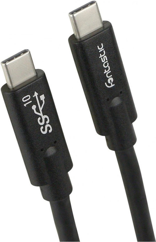 Fontastic 211263 USB-C to USB-C cable - 3.2 Gen 2 - 1m - Black
