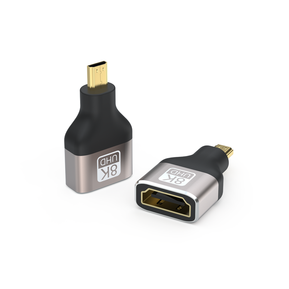 NÖRDIC HDMI-5023 - HDMI 8K Adapter - HDMI naar Micro HDMI