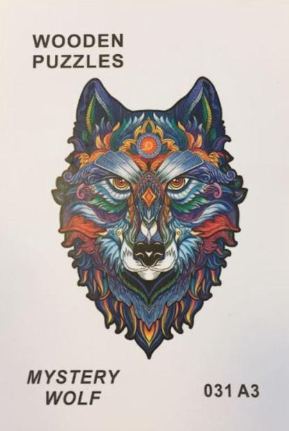 Mystery Wolf - houten puzzel - 25.3 x 20.3cm - 130 stuks