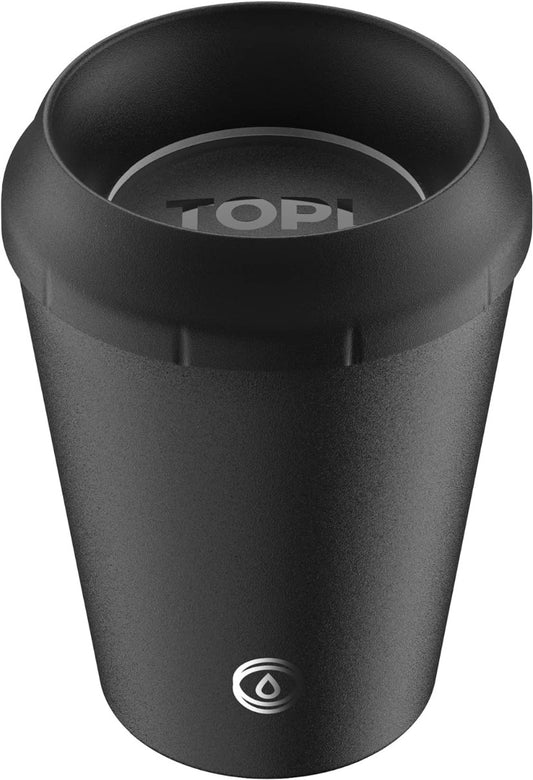 TOPL TPL8JB Lekvrije Thermosbeker - Vacuüm geïsoleerd - Roestvrijstaal - Met slimme deksel - 236 ML - Zwart