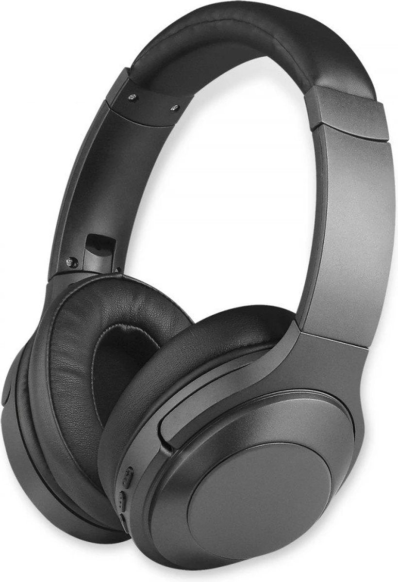 Fontastic 261213 Bluetooth Hoofdtelefoon - Active Ruisonderdrukking - Line-In - Bass+ - Microfoon, Zwart