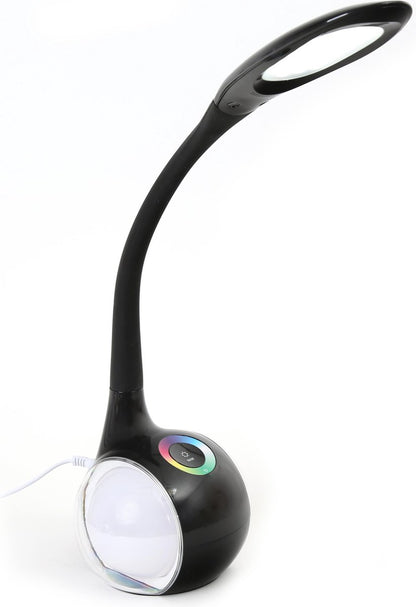 PLATINET PDL20 LED Bureaulamp 7W met RGB nachtlamp functie zwart